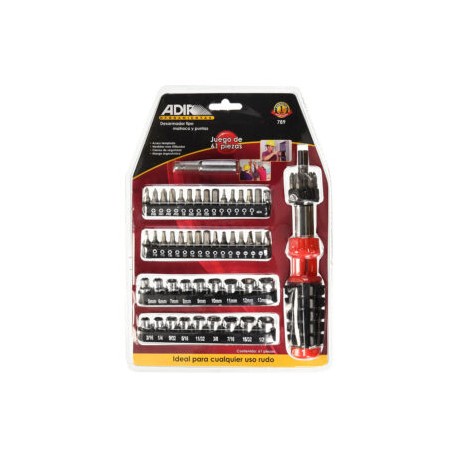 Juego Desarmador 61pz. 789 ADIR