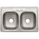 Fregadero 2 Tinas 84 x 56 x 15cm FOSET