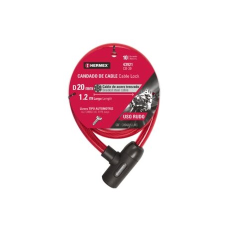 Candado para Moto CB-20 HERMEX