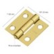 Bisagra rectangular 1″, acero latonado – HERMEX