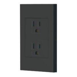Contacto Duplex Negro VOLTECK