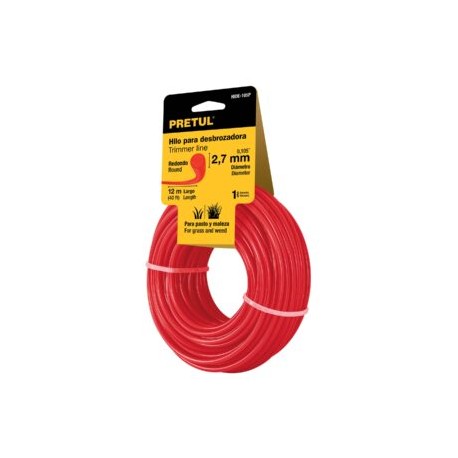 Hilo para Desbrozadora Rojo HIDE-105P PRETUL