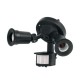 Arbotante negro con sensor de movimiento, 2XE26, Max. 300 W – VOLTECK