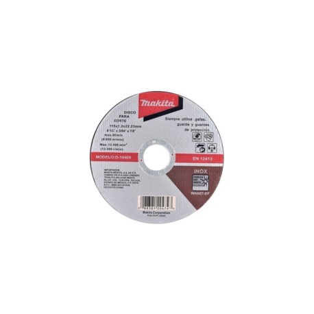 Disco para Corte de Acero Inoxidable 4 1/2″ D-18409 3/64 MAKITA